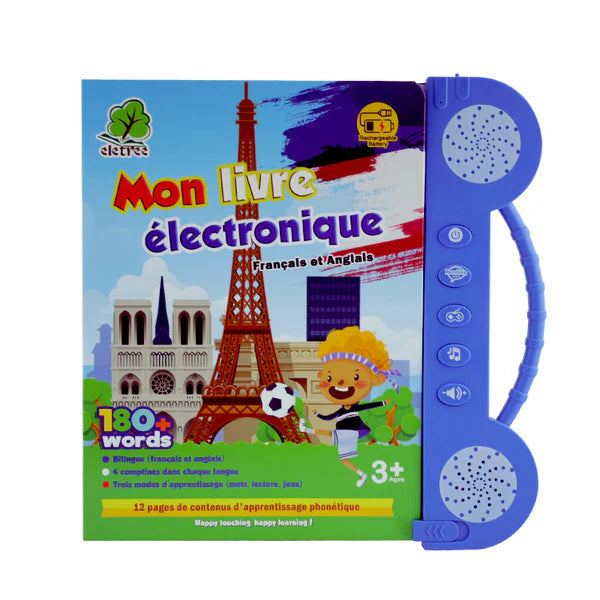 LE LIVRE ÉDUCATIF SONORE BILINGUE (Français – Anglais) Rechargeable