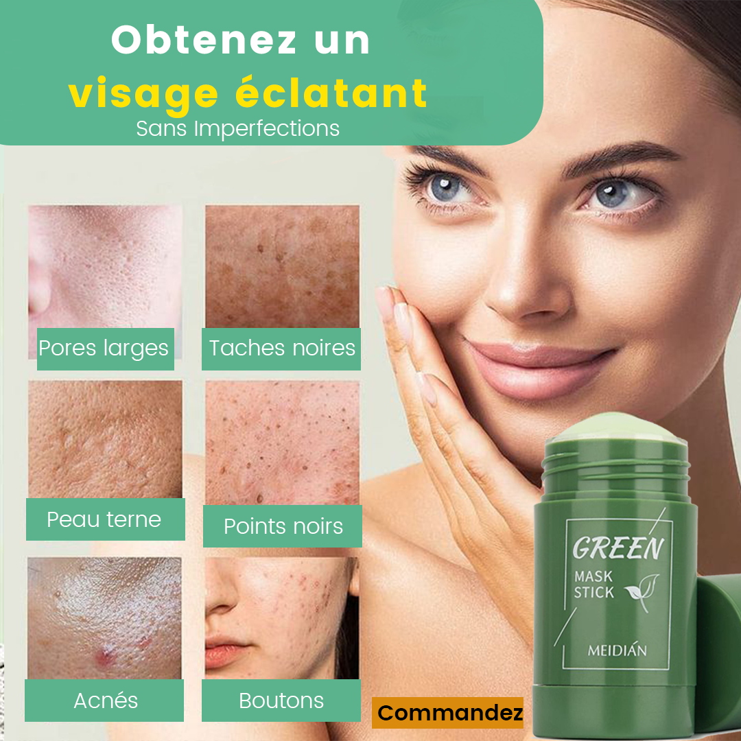 Masque de visage au thé vert : finir les imperfections sur visage