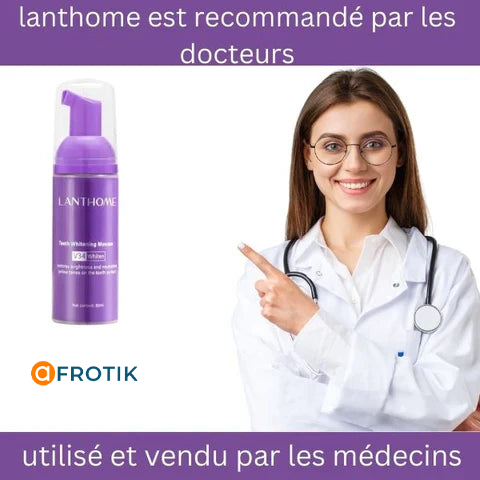 MOUSSE BLANCHISSSEUSE DES DENTS LANTHOME V34 : LE SECRET POUR RETROUVER SON SOURIRE ECLATANT