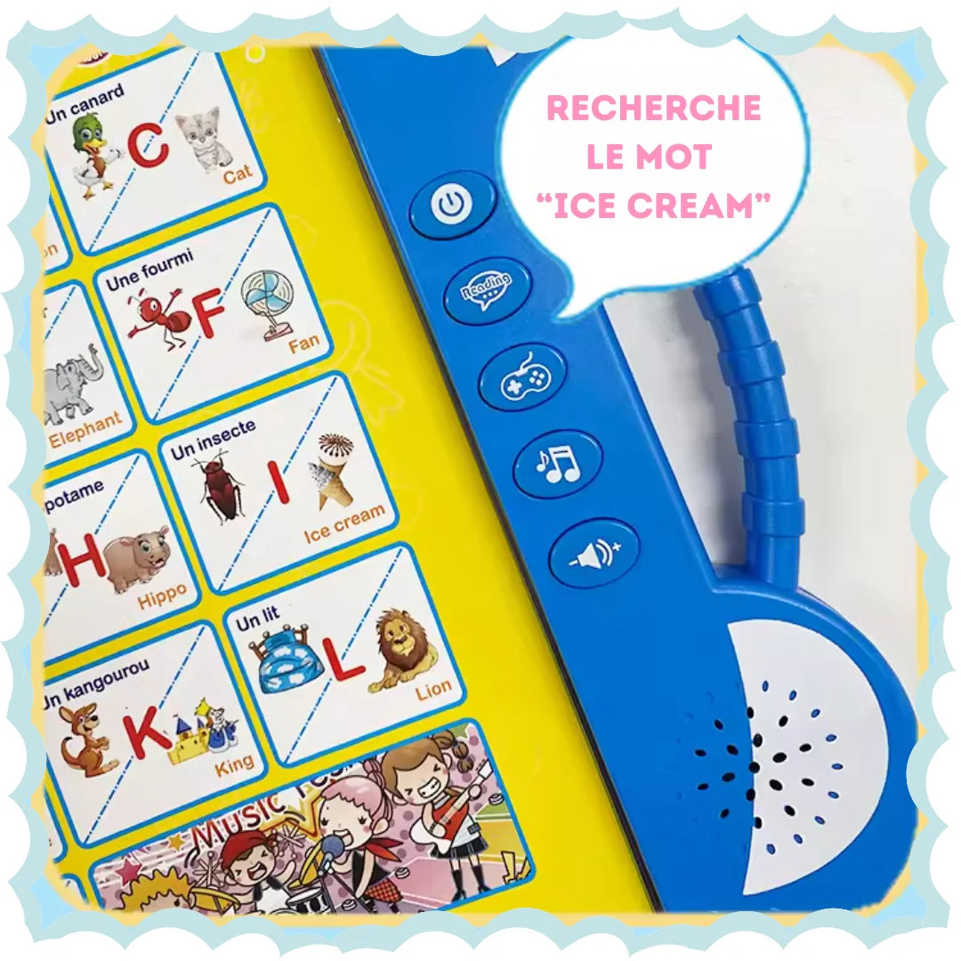 LE LIVRE ÉDUCATIF SONORE BILINGUE (Français – Anglais) Rechargeable