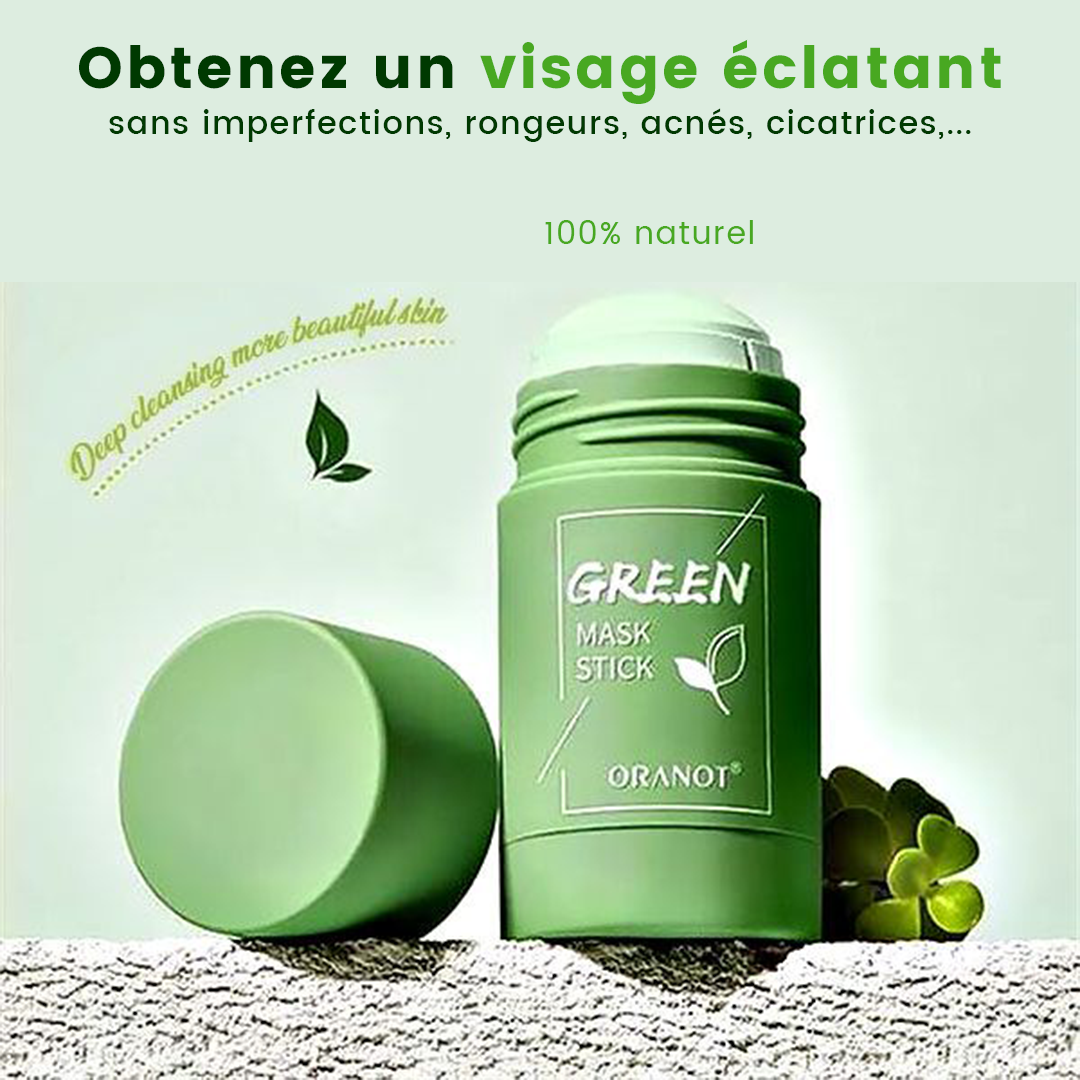 Masque de visage au thé vert : finir les imperfections sur visage